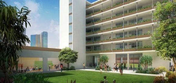 Rendering of Ola Ka ’Ilima Artspace Lofts 