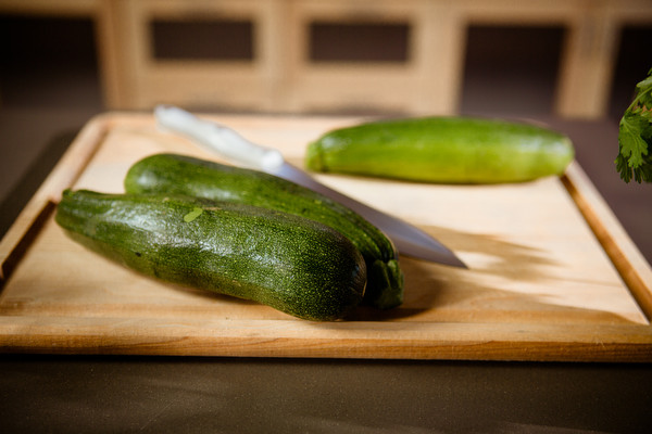 Working with fresh produce is an early lesson at the kitchen.