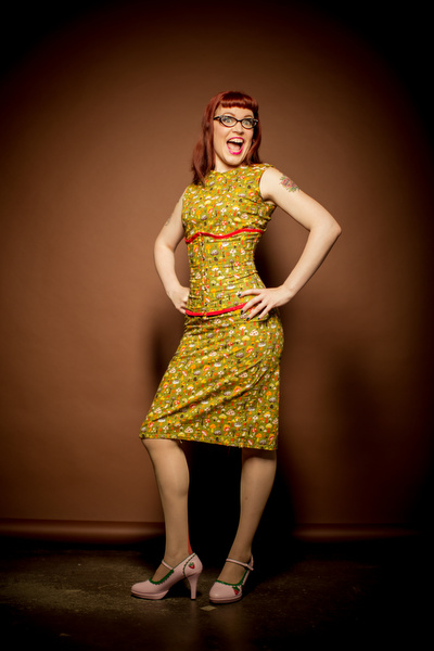 Megan Rosalarian made the outfit, in more ways then one.