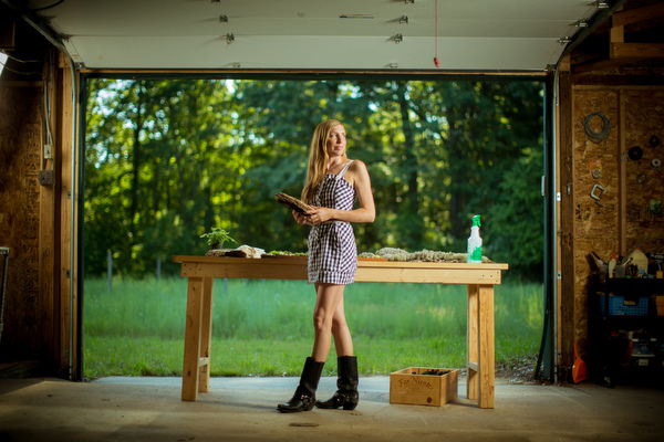 Ashley in her studio.