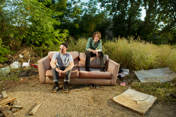 Filmmaker Joel Potrykus and actor Joshua Burge.