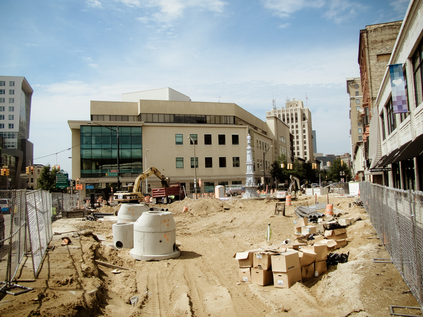 Monument Park Rebuild at Division and Fulton.