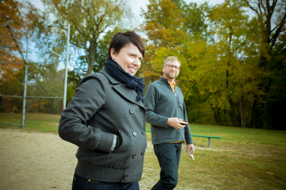 Gwen O'Brien and Steve Faber.