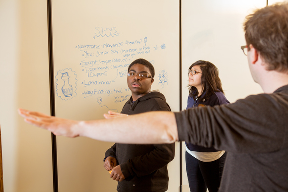 Raequan Patterson, left, Viviana Farfan, right.