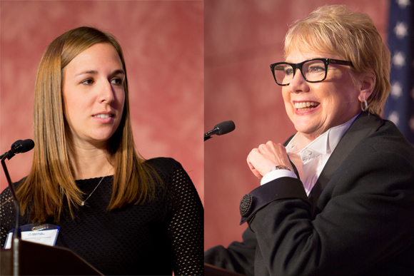 Lizzie Williams, left, and Diana R. Sieger, right.