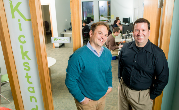 Founders Tom Bieniewicz, left, and Scott Goldberg.