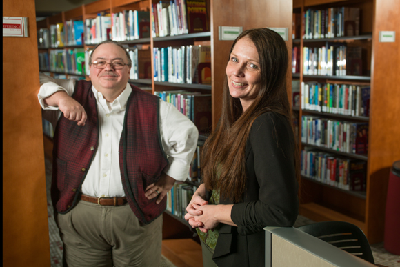 Wayne Sneath, left, and Darlene Mills.