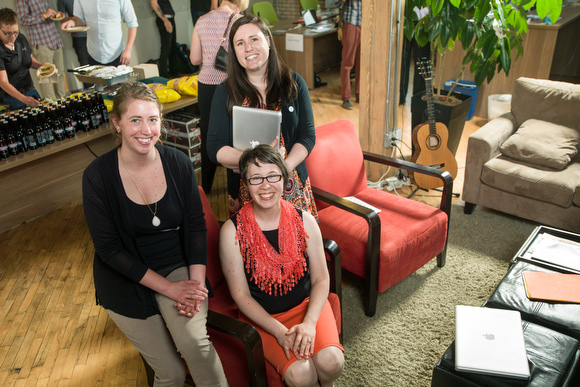 Frances Close, left, Kimberly Wolting, top right, and Christy Ennis-Kloote bottom right.