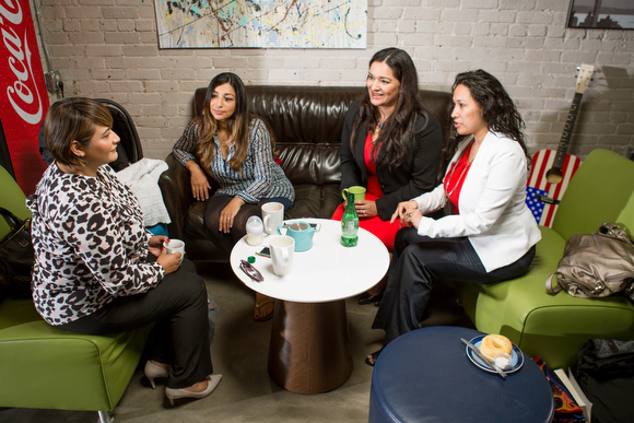 From left, Mindy Ysasi, Allison Lugo Knapp, Stacy Stout, and Rebeca Velazquez-Publes