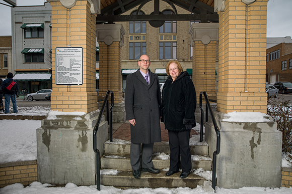 Marge Palmerlee and Rev. Andy DeBraber.