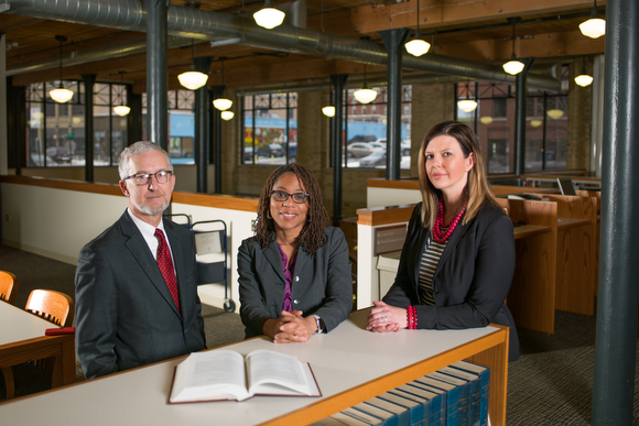 Nelson Miller, Tracey Brame and Danielle Hall.