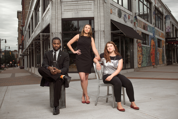 From left, Corey Lipsey, Ashley Roberts, and Adrienne Brown.