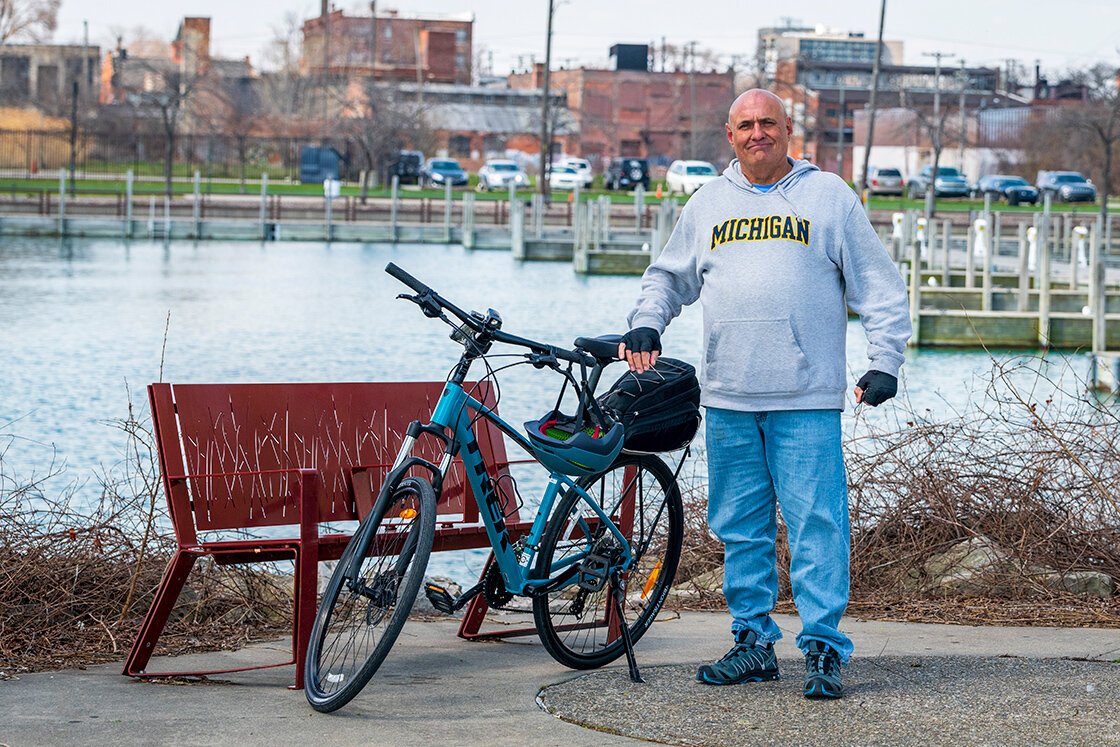 "I grew up on the river in Jefferson Chalmers. The river cleanses your soul," says John Revel. Photo by Doug Coombe.