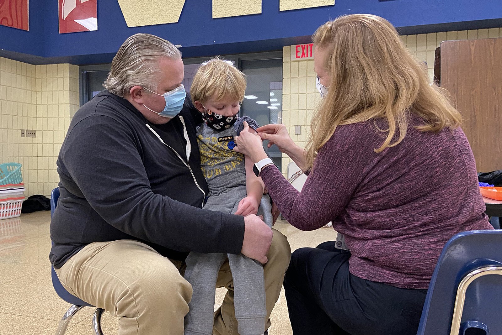 A children's vaccination event at the Ottawa County Department of Public Health.