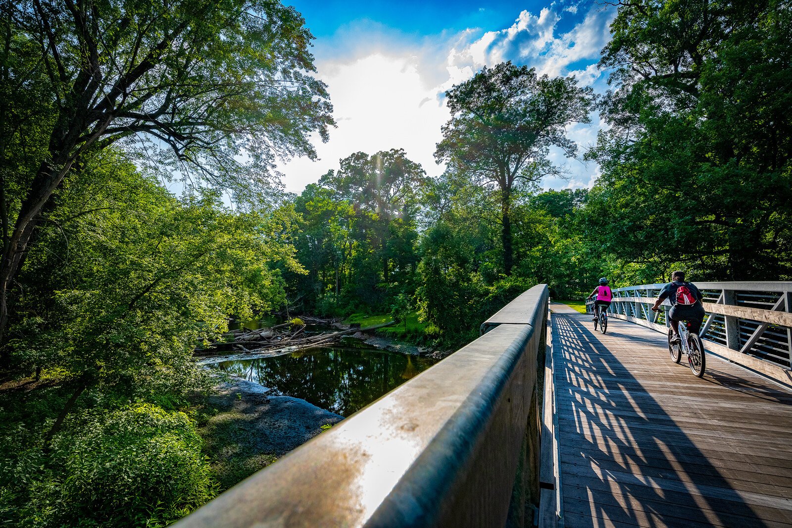 Krugers Landing, Lansing River Trail. Photo by Doug Coombe.