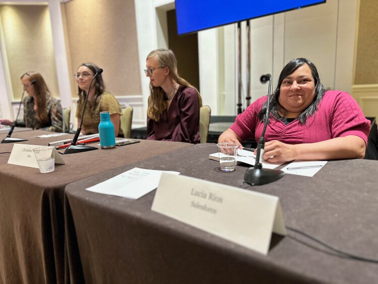 Columnist Lucia Rios participated in a disability etiquette panel discussion during the Disability: IN conference last month.