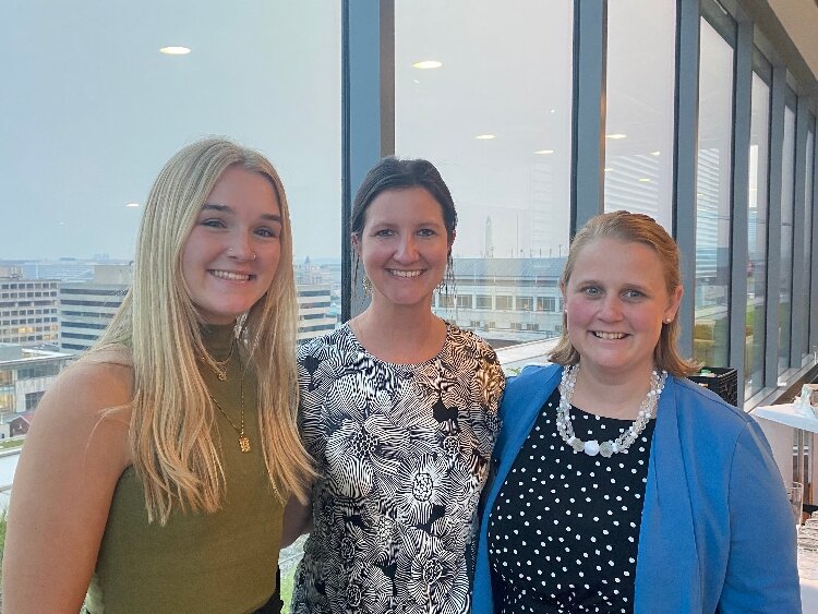 The MIFMA PPR team: Produce Prescription Manager, Bella Pagogna; MIFMA's Executive Director, Amanda Shreve; and MIFMA Programs Manager, Ashley Wenger. (MIFMA)