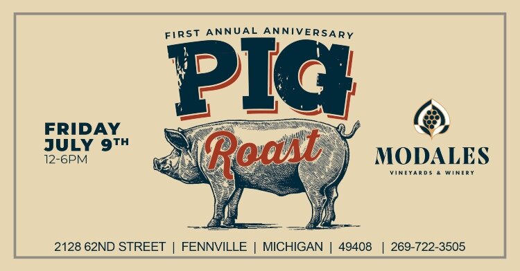 A pig roast will be part of the Fenn Valley Music in the Vineyards. 