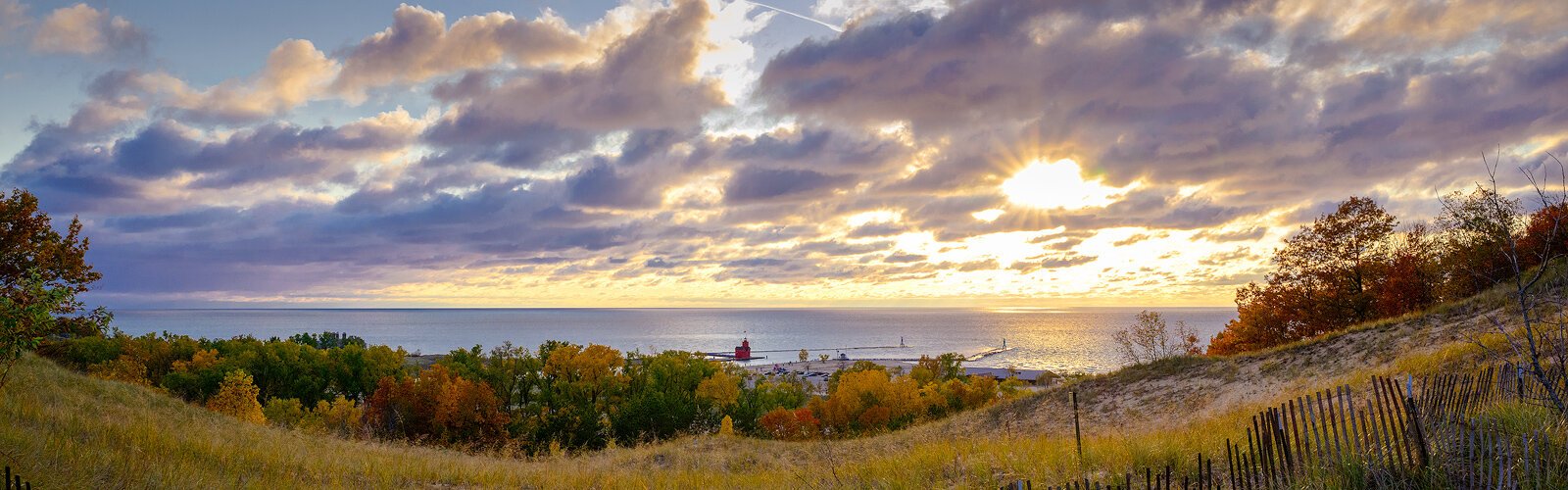 View from Mt. Pisgah near Holland, Mi. Photo by Doug Coombe.