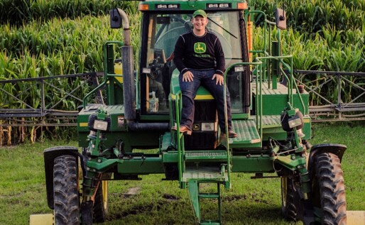 Nathan Beyerlein interned as a field scout