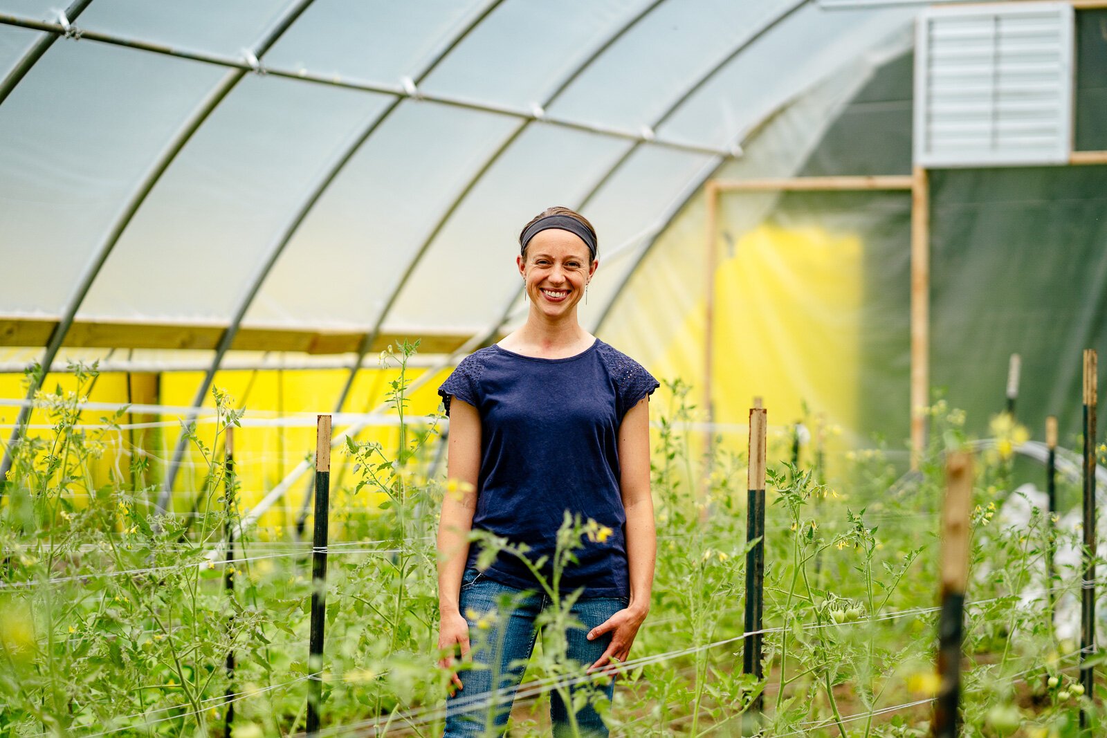 Kelly Wilson at Old City Acres farm in Belleville.