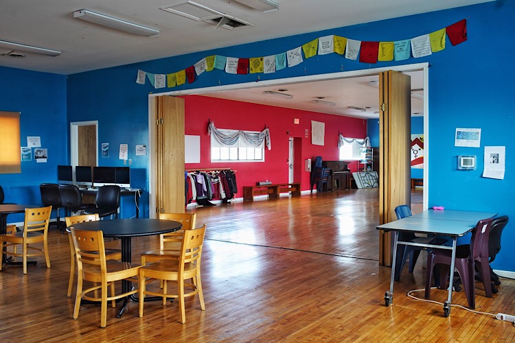 The dining area at the Ruth Ellis Center.