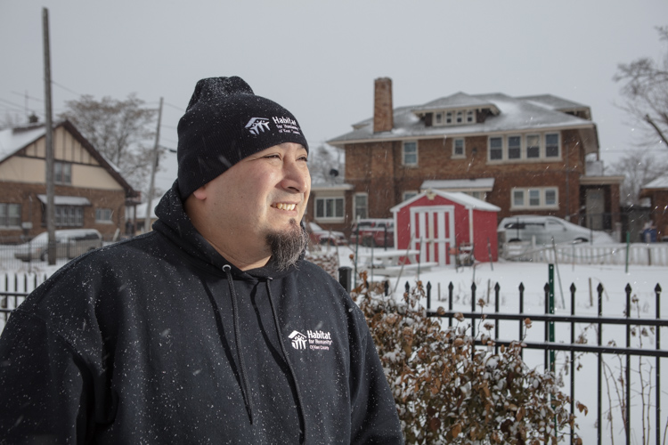 Israel Ledesma is neighborhood resident development manager at Habitat, Kent County.