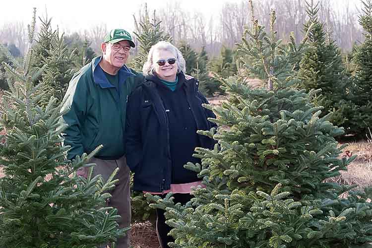 Ed and Diana Carpenter of Peacock Family Farm. Photo by David Trumpie