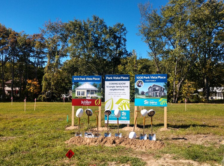 Lakeshore Habitat for Humanity and Jubilee Minsitries broke ground on mixed-income neighborhood Park Vista Place.