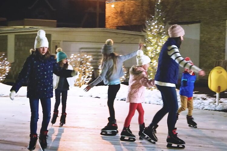 The Elm Street Park & Ice Rink in downtown Zeeland is the perfect place to practice your figure 8s.