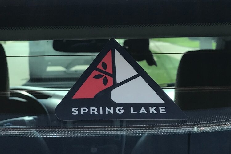 The Village of Spring Lake's new logo will be available as a sticker for residents to put on car windows or other places.