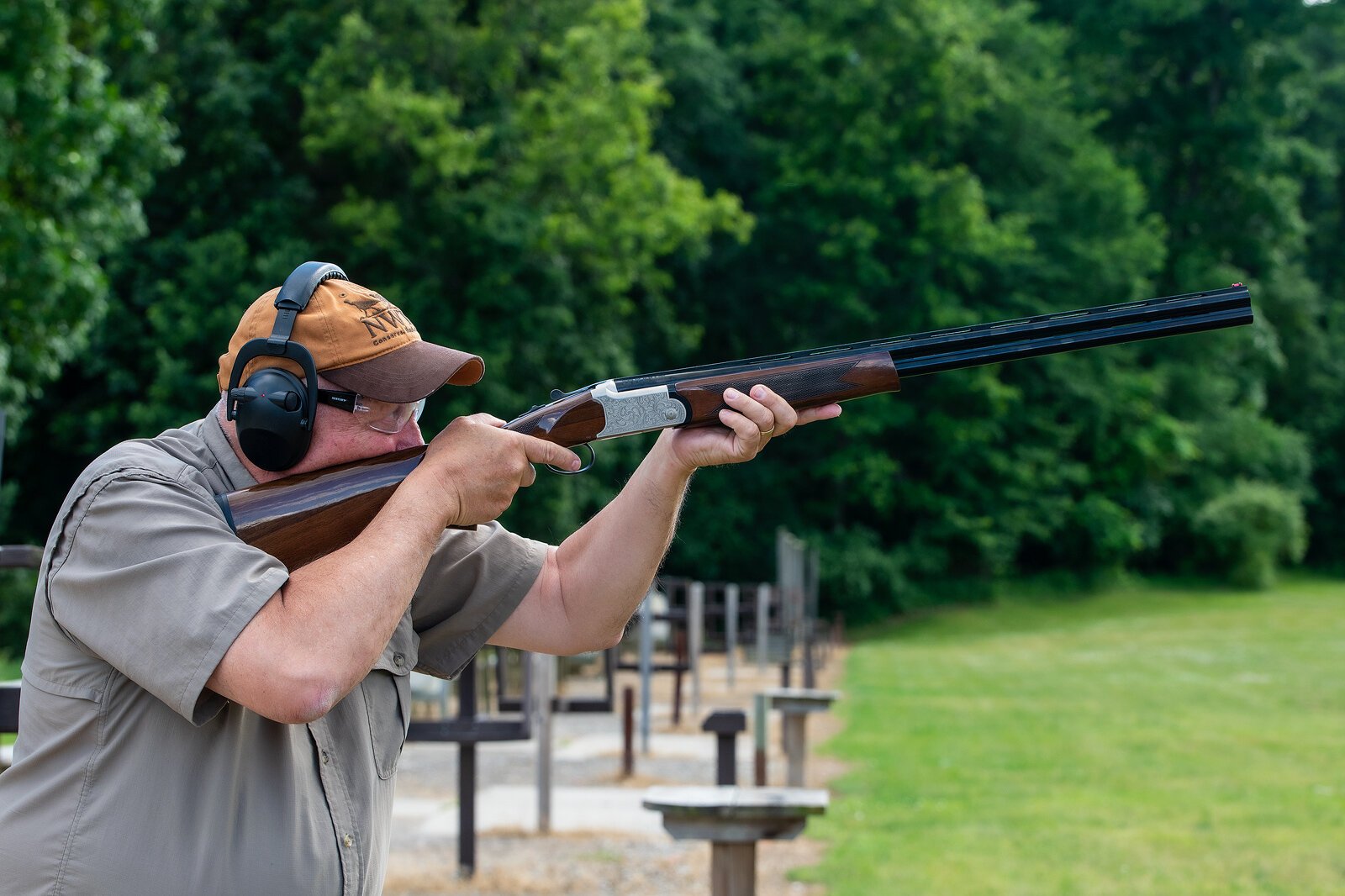 Steven Sharp at Rose Lake Shooting Range, Bath Twp, MI