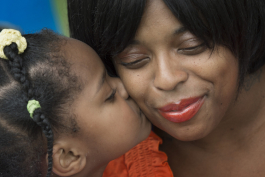 Shaunte Oliver received support services from Strong Beginnings while she was pregnant with her daughter Alona.
