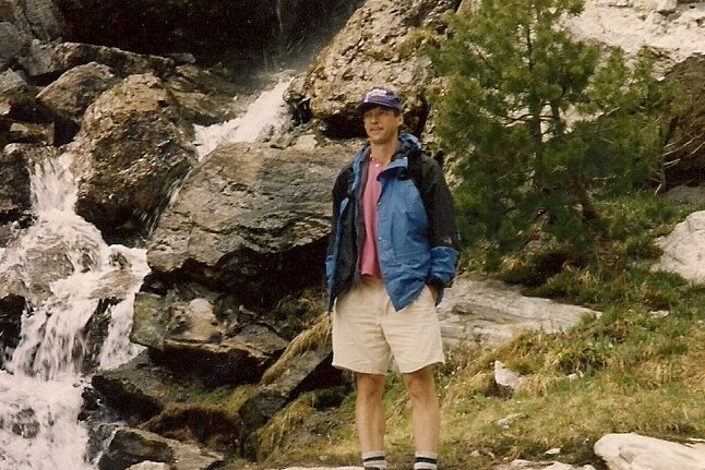 Paul Ecklund hiking in Wyoming in 1995. (Paul Ecklund)