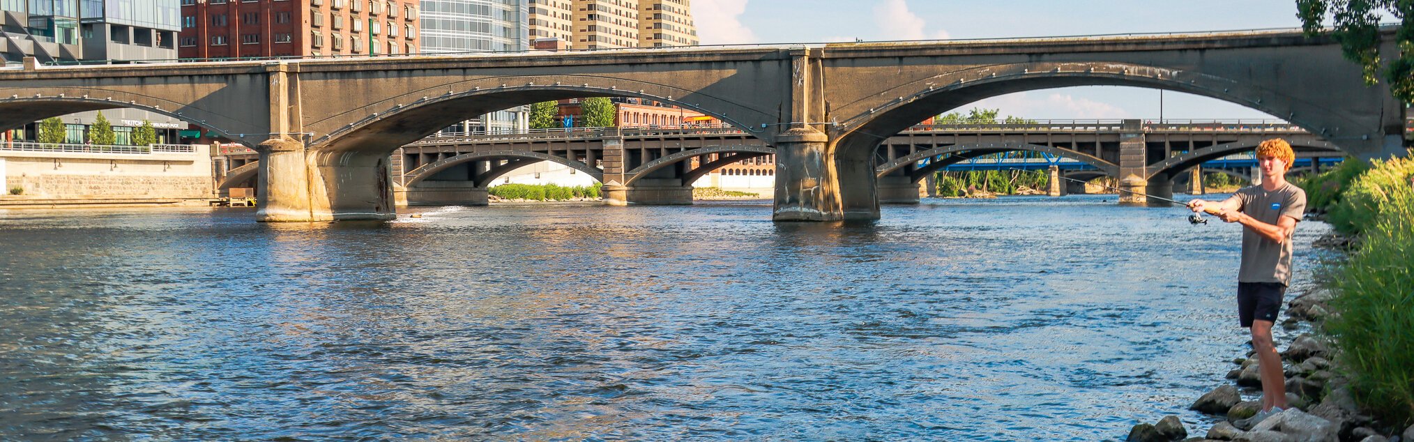 For future biologist Nicholas Wells, the Grand River doubles as both classroom and mentor.