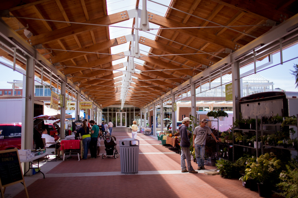 The outdoor section of the Downtown Market.