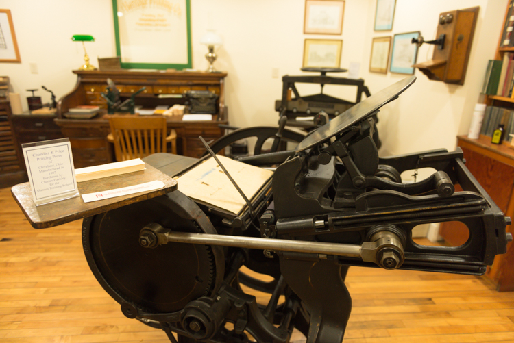 One of the museum's printing presses.